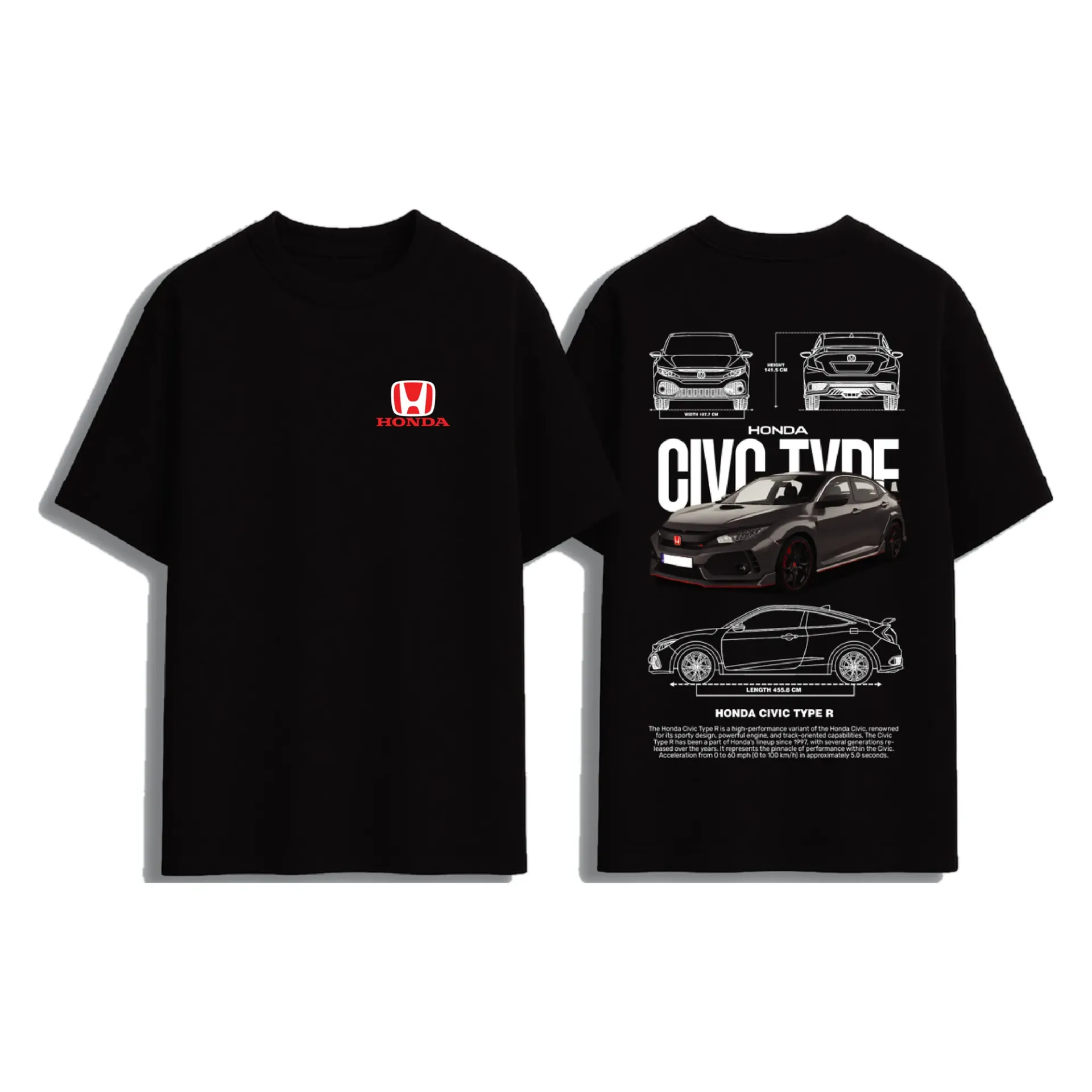 Type Spec — Oversized Back-Print Tee (XS)