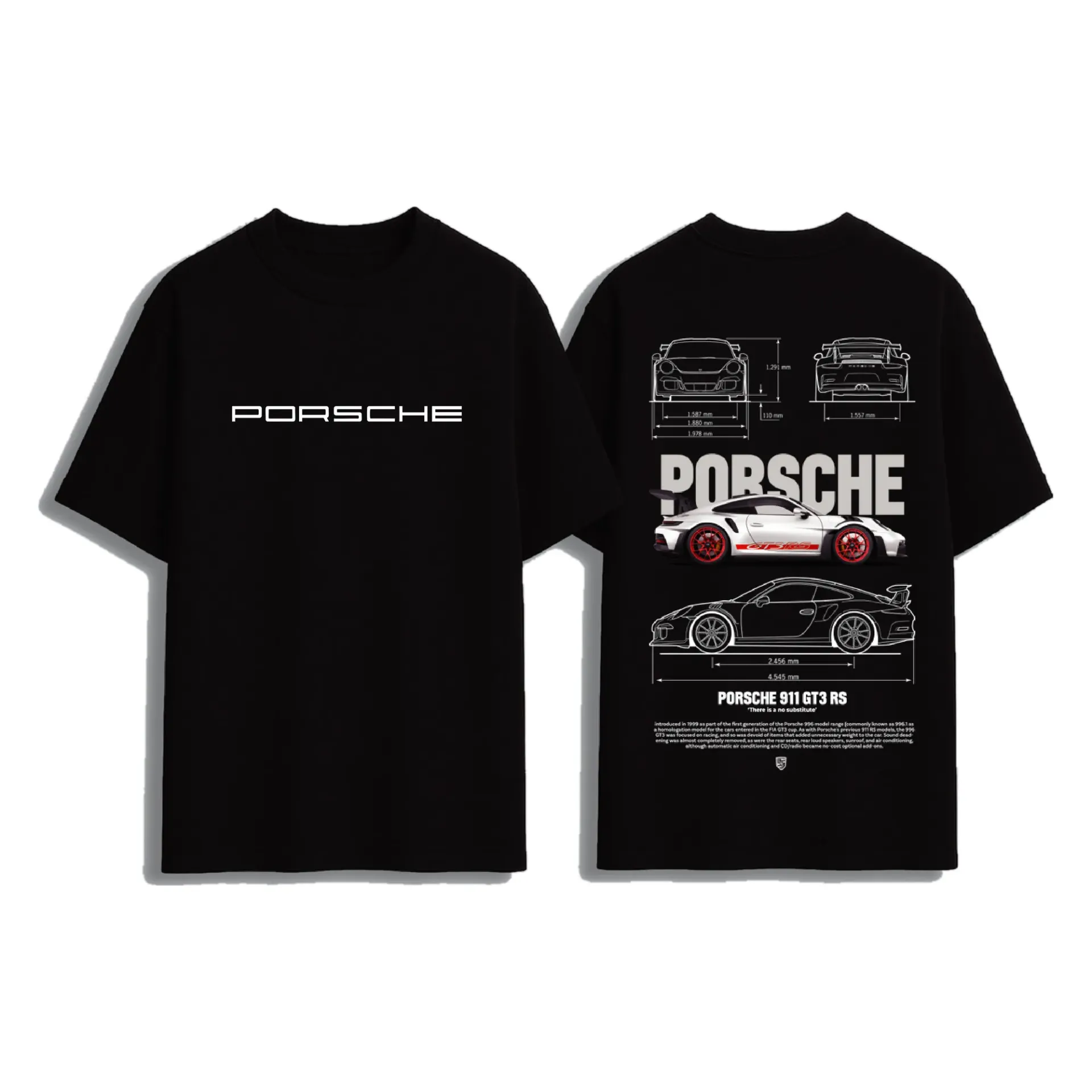 Circuit White — Oversized Back-Print Tee (XS)
